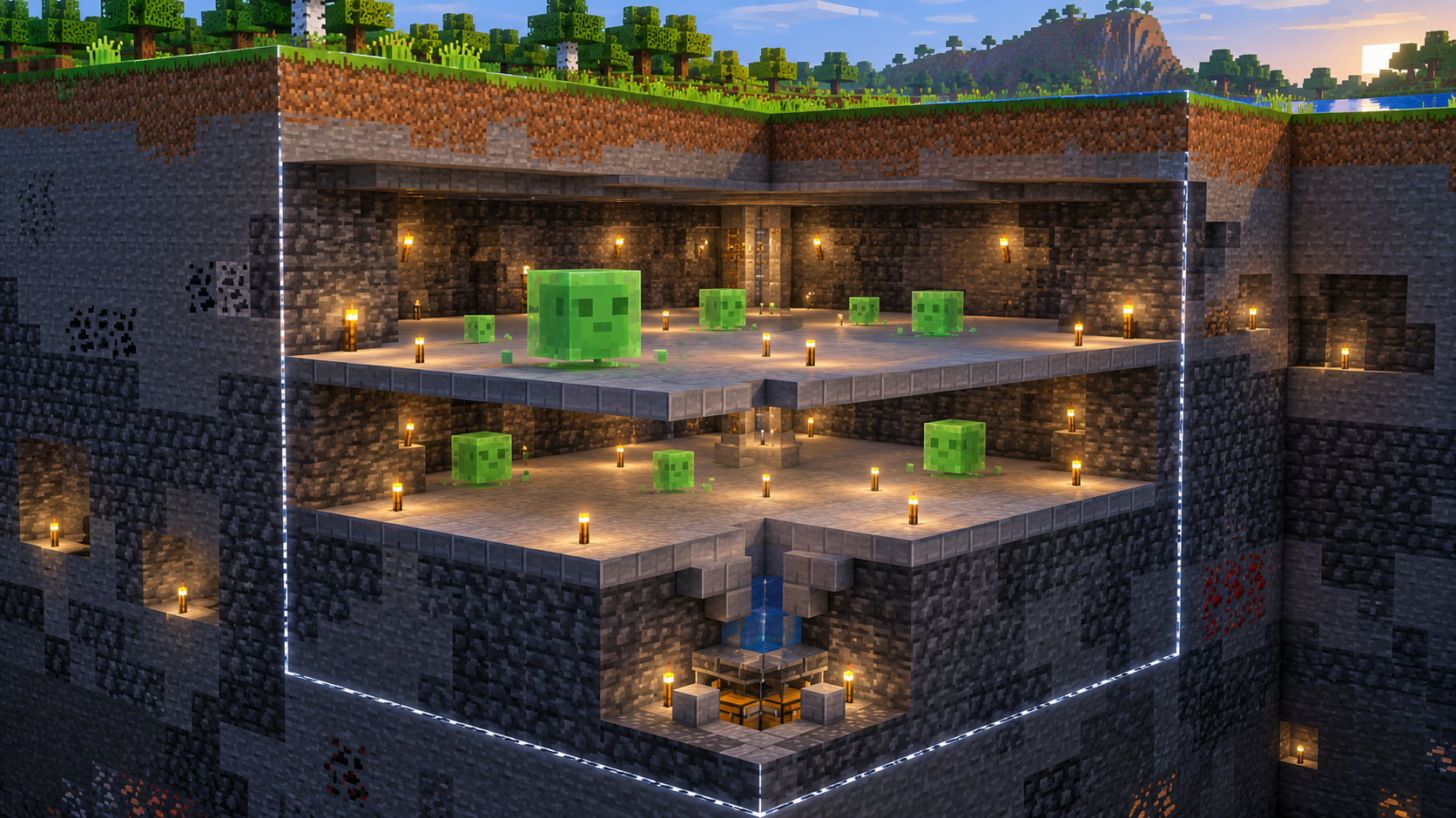 چطور Slime Chunk پیدا کنیم و Slime Farm بسازیم؟
