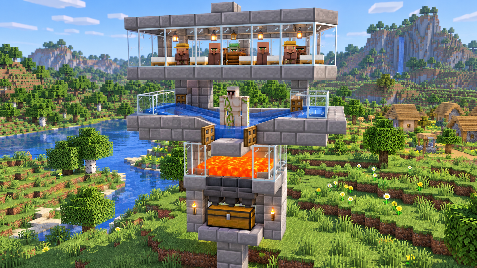 چطور آیرون فارم بسازیم؟ راهنمای ساده برای Java و Bedrock